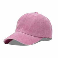 Gorra de Béisbol Estilo Polo de Alta Calidad, 6 Paneles, Algodón, Vintage, Retro, Desgastada, Lisa, de Mezclilla Lavada