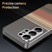 Étui de téléphone portefeuille à motif tissé dégradé avec fente pour cartes pour Samsung Galaxy S26 S25 S24 Ultra – Housse de protection de haute qualité