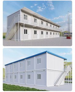 Casa Contenedor Oficina Estructura de Acero Modular Edificio Prefabricado Portátil Diseño Rectangular Minimalista Color Blanco - Product Image 3