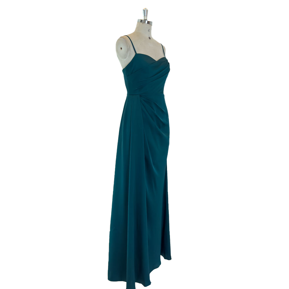 blue dress for baby girl Beautiful Teal Color Short Bridesmaid Dress, Chiffon Sweetheart Short –  formalgowns main image 1