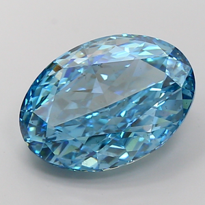 Corte Ovalado Azul Intenso de Lujo y Calidad, 10.01ct, Claridad VS2, Certificado IGI, para Anillos, Collares, Pendientes y Pulseras - Product Image 1