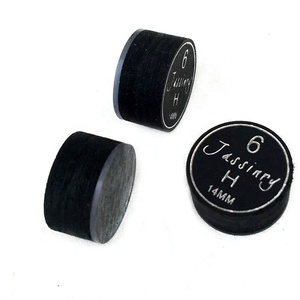 Ban Đầu Jassinry 14Mm Đen Billiards Hồ Bơi Cue Lời Khuyên 6 Lớp Da Heo + Trong Suốt Đệm Trong S/M/H Billiard Phụ Kiện - Product Image 6