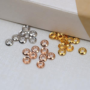 10 paires d'accessoires en argent S925 pour la création de bijoux - Connecteurs de perles - Patchs de connexion - Entretoises à trou traversant - Apprêts pour bijoux - 1541 - Product Image 1