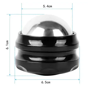 高品质 360 旋转手动健身颈部冰按摩滚珠滚子可与精油
