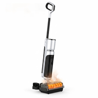 Aspirateur robot mains libres pour un nettoyage impeccable, serpillière électrique humide et sèche, filtre HEPA, lumière LED, moteur sans balais, assistant vocal