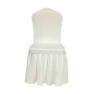 Plain Dyed Modern Style Decorative Wedding Banquet Dining Seat Cover Polyester Colorful Wedding/party Chair Cover