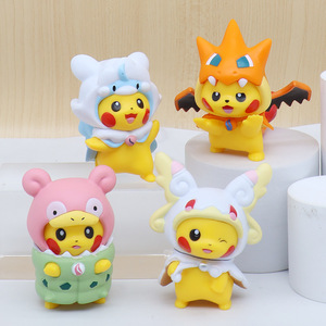 ฟิกเกอร์อนิเมะโปเกมอน 7 ตัว/1 ชุด น่ารัก ปิกาจู คอสเพลย์ แปลงโฉม ฟิกเกอร์แอคชั่น พีวีซี ของสะสม ตุ๊กตา ของเล่น ของขวัญ - Product Image 3