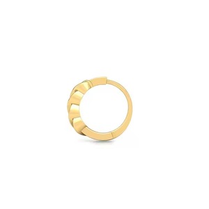 14Kt Yellow Gold Eternity Wedding <b>Nose</b> Ring Vintage Style Studded With Unique Round Lab Grown Diamond Elegant Jewelry For Women - Product Image 2