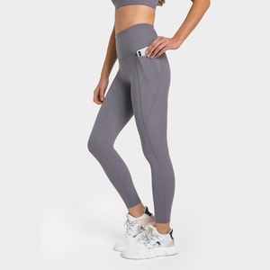 Nouveau <span class=keywords><strong>pantalon</strong></span> de yoga taille haute pour <span class=keywords><strong>femme</strong></span> Leggings de contrôle du ventre Pantalons de yoga fitness extensibles <span class=keywords><strong>avec</strong></span> poches pour <span class=keywords><strong>femme</strong></span> - Product Image 5