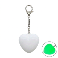 Porte-clés veilleuse LED en forme de cœur, rechargeable par USB, avec capteur tactile, mini lampe à arrêt automatique, breloque de sac portable, cadeau pour femmes et enfants