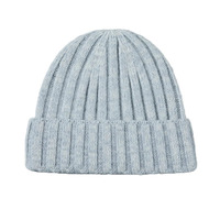 Bonnet d'hiver tricoté à revers en acrylique avec logo personnalisé, design original, pliable, idéal pour la plage et les voyages