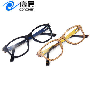 Monturas de Gafas Cuadradas de Madera Wenzhou 6020 con Lentes de AC, Montura de Madera Retro Cuadrilátera para Adultos, Otoño 2024 - Product Image 5