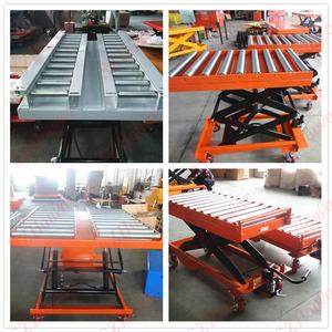 Levage de table, machine de levage et de déplacement pour ciseaux, avec convoyeur à rouleau, 300kg, 350kg - Product Image 6