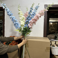 IFG vente en gros grand arrangement de fleurs artificielles en delphinium pour décor de guirlande d'arc de mariage