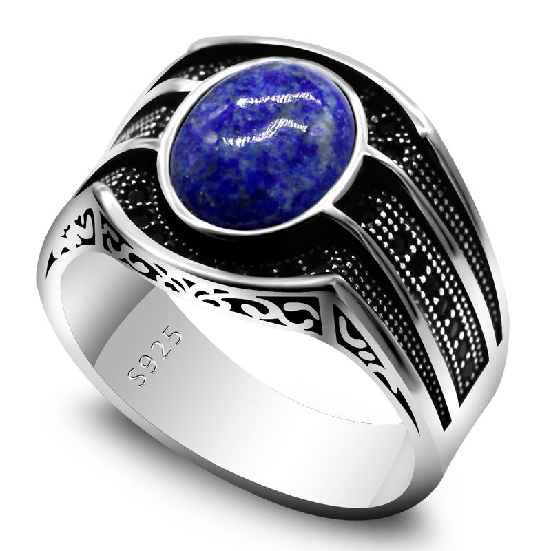 Bague en argent Sterling 925 pour hommes, bijou personnalisé