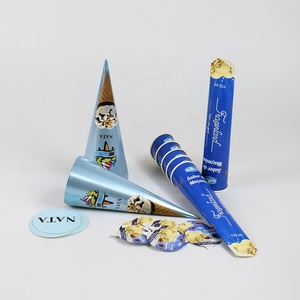 100 מיליליטר 3 אונקיות 4 אונקיות הדפס לוגו בהתאמה אישית, כוס גלידה מקרטון לבן/איבורי בטוחה להקפאה, כוס סחיטה מנייר - Product Image 1