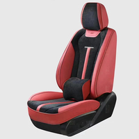 Coussin de housse de siège de voiture en cuir intégral universel quatre saisons respirant et durable