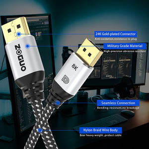 ตัวแปลงไมโครขนาด1ม. 2ม. 3ม. 5ม. สายสัญญาณเสียง1.4V DP คุณภาพสูงสำหรับวิดีโอและเสียง - Product Image 4