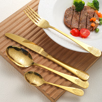 Ensemble de 24 couverts en acier inoxydable, résistant au lave-vaisselle, design moderne et minimaliste, finition polie miroir, support en ABS en forme de coquille, style occidental