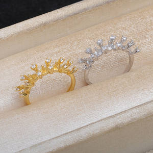 Anillo Abierto de Plata S925 con Perla Pequeña, Soporte para Accesorios, Anillo de 5 Cuentas, 5641, Fornituras y Componentes de Joyería - Product Image 2