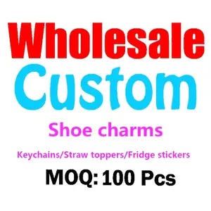 Fulun Factory LOW MOQ Charm Shoe Decoration Customize Logo Designs Custom Pvc Shoe Charms