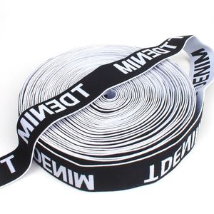 Professional Factory Jacquard Tape Underwear <b>Webbing</b> Waistband LOGO Elastic Band - Product Image 6