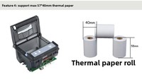 Impresora Térmica Integrada Norgee NG-QR23 de 58 mm para Máquinas Expendedoras y Kioscos Médicos, con Interfaz USB TTL/RS232, en Stock