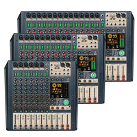 Console de mixage numérique 16 canaux avec Bluetooth, USB, MP3, 99 effets DSP, 3 groupes de sortie auxiliaire, équipement audio professionnel
