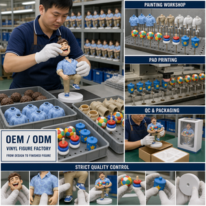 Action Figure Personalizzata Maschile con Pallina Colorata, Giocattolo Artistico in Vinile, OEM ODM, Stile Cinematografico, Statuetta da Collezione in PVC - Product Image 2