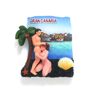 Imán de recuerdo de resina 3D personalizado para chica de la playa, diseño Sexy, pegatina para nevera de España, imán para recuerdo de las islas españolas, regalo de viaje - Product Image 6