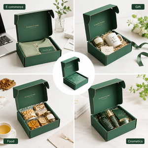 Factory Wholesale Luxury Double-Sided Custom <b>Silver</b> Hot Stamping Biodegradable Reusable Rigid Shipping <b>Boxes</b> Custom Logo - Product Image 3