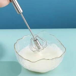 Batteur à œufs semi-automatique en acier inoxydable avec presse rotative, compatible lave-vaisselle, logo personnalisé pour la <span class=keywords><strong>cuisine</strong></span> et l'usage commercial - Product Image 2