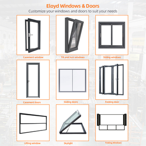 Eloyd thiết kế hiện đại lớn quá khổ cách nhiệt Lowe cử<span class=keywords><strong>a</strong></span> kính trượt khung cực kỳ hẹp với bề mặt hoàn thiện cho nhà để xe - Product Image 2