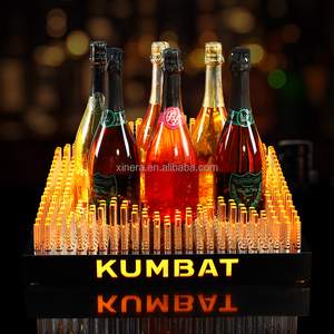 Custom LED Luminous Wine <b>Bottle</b> Presenter, Rechargeable Display Stand for Nightclub VIP Service - Product Image 2