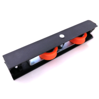 Roulette de porte-fenêtre coulissante moderne en aluminium, acier et plastique avec roue en nylon à faible bruit