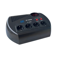 Régulateur de tension automatique monophasé de type relais ZHONGSHAN KEBO AC ST-1500VA, matériau PC, CE, personnalisé