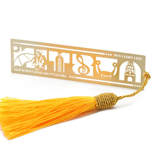 Marcapáginas de Metal y Latón con Forma Personalizada, Diseño de Animales, con Borlas, Recuerdo Cultural Creativo de Viaje, Proveedor - Product Image 2