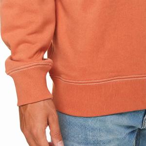 <b>Men</b> Terracotta <b>Orange</b> Premium Crewneck <b>Sweatshirt</b> with Contrast Stitching and Relaxed Fit for Boutique Streetwear Collections - Product Image 6