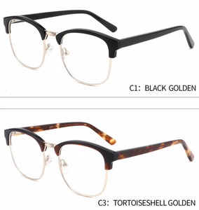 Nuova Montatura per Occhiali da Vista da Uomo Confortevole, Alta Qualità, Multicolore in Fibra di Acetato, Montature alla Moda - Product Image 1