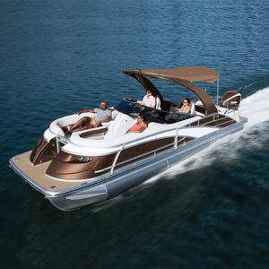 <span class=keywords><strong>2022</strong></span> meilleure vente flambant neuf luxe poisson croisière ponton bateaux aluminium fibre de verre coque <span class=keywords><strong>hors</strong></span>-<span class=keywords><strong>bord</strong></span> <span class=keywords><strong>moteur</strong></span> LED bandes lumineuses pas cher Yacht - Product Image 5
