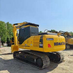 KOMATSU 98% Nouvelle pelle sur chenilles d'occasion PC160, 16 tonnes 2023 PC d'occasion 160-7 160-8 16 T Digger Machine de construction - Product Image 1