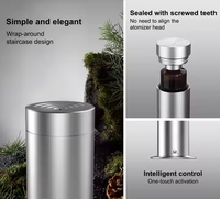 Diffuseur d'huiles essentielles électrique sans eau en métal de 120 ml, diffuseur d'huiles essentielles pour hôtel, machine à nébulisation, diffuseur d'huiles essentielles en forme de tour