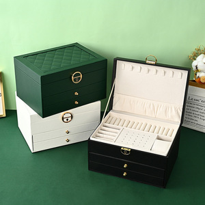 Eco-friendly PU leather Jewelry Storage Box Wholesale Portable Magnetic Jewelry Gift Luxury Jewelry Box