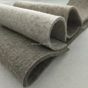 100% Natural Wool Felt 3mm 4mm Thick Dark Grey Wool Fabric Industrial SAE Pressed Felt