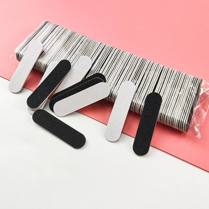 Lima de Uñas Desechable Promocional de Fábrica, Doble Cara, Negra y Blanca, Mini Lima de Madera, 48 mm <span class=keywords><strong>x</strong></span> 12 mm <span class=keywords><strong>x</strong></span> 1,35 mm, para Uñas de Hotel - Product Image 1
