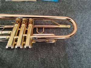 <span class=keywords><strong>Trompeta</strong></span> de Tono Bb de Primera Calidad, <span class=keywords><strong>Campana</strong></span> de Latón, Lacado Dorado, Instrumento <span class=keywords><strong>con</strong></span> Cuerpo de Cobre Fosforado, Vara de Afinación de Cuproníquel - Product Image 5