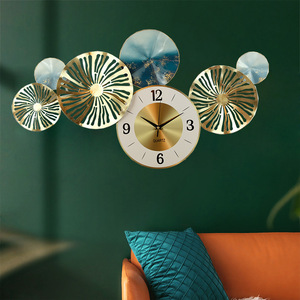 Horloge murale surdimensionnée colorée en métal, 75cm, décoration murale pour la maison avec <span class=keywords><strong>pendule</strong></span> WT - Product Image 5