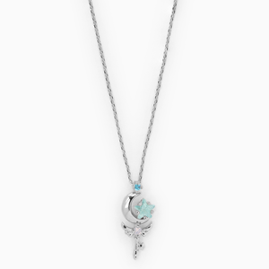 Collier <span class=keywords><strong>Sailor</strong></span> <span class=keywords><strong>Moon</strong></span> pour filles, plaqué or 18 carats, haute qualité, étoile, lune, <span class=keywords><strong>baguette</strong></span> magique avec charme en zircon, chaîne de collier, style tendance - Product Image 2