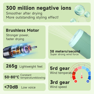 Máy sấy lông thú cưng, máy thổi nước, treo cổ, giải phóng đôi tay, máy sấy lông thú cưng đeo cổ kèm giá để bàn - Product Image 2