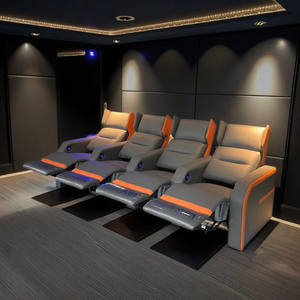 Sillón de sofá de cuero reclinable individual de alta calidad <span class=keywords><strong>Premium</strong></span> cómodo para centro comercial o sala de estar Villa sótano asientos - Product Image 1